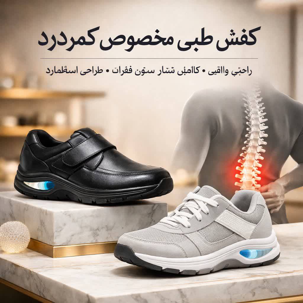 بهترین کفش طبی برای درمان کمر درد و خارپاشنه